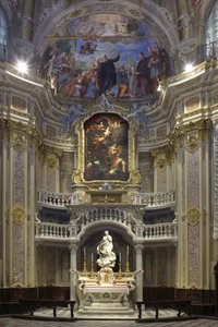 Neposkvrněné početí, Santa Maria Immaculate umístěná na oltáři scénografické kaple 1669-70 od Pierre Puget