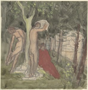 Koupající se od Pierre Puvis de Chavannes