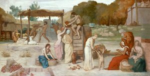 Cider, cca 1864 (olej na papíře, položeno na plátně) od Pierre Puvis de Chavannes
