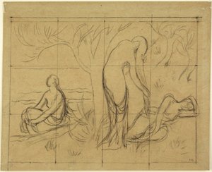 Studie kompozice od Pierre Puvis de Chavannes