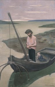 Chudák rybář. Kolem 1887-92 od Pierre Puvis de Chavannes