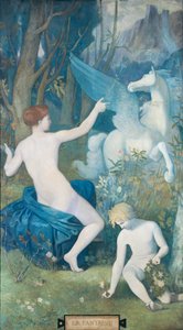 Fantasy Puvis de Chavannes, Pierre Cecil (1824-1898) od Pierre Puvis de Chavannes