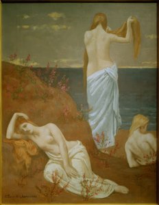 Mladé ženy u moře od Pierre Puvis de Chavannes