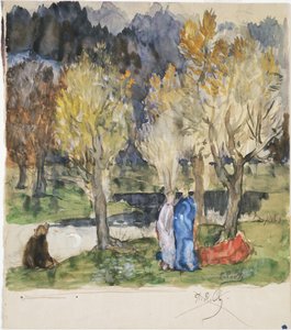 Posvátný háj od Pierre Puvis de Chavannes