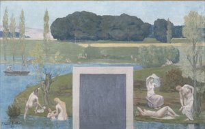 Skica pro Hôtel de Ville de Paris: léto od Pierre Puvis de Chavannes