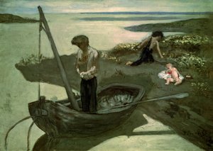 Skica pro chudého rybáře od Pierre Puvis de Chavannes