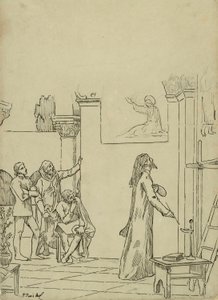 Studie pro L od Pierre Puvis de Chavannes