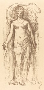 Studium ženy (hojnost) od Pierre Puvis de Chavannes