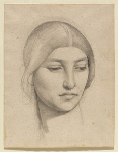 Studie ženské hlavy od Pierre Puvis de Chavannes