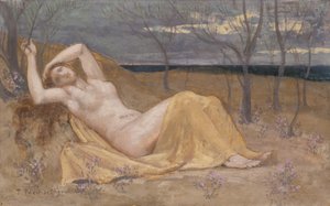 Tamaris, kolem 1886-87 od Pierre Puvis de Chavannes