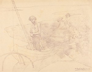 Chudák rybář od Pierre Puvis de Chavannes
