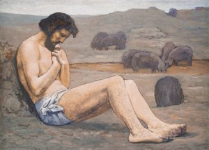 Marnotratný syn, c. 1879 (olej na plátně) od Pierre Puvis de Chavannes