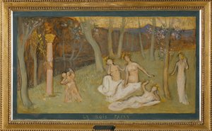 Posvátný háj (malba na plátně) od Pierre Puvis de Chavannes