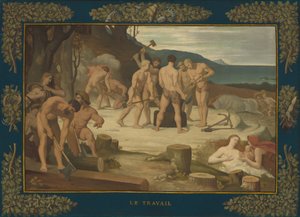 Práce, c. 1863. od Pierre Puvis de Chavannes