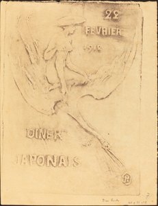 Žena a labuť, 22. února 1912, Diner Japanese (Žena a pták, 22. února 1912, J