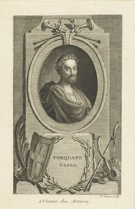 Portrét Torquato Tasso 1544-1595, cca 1770. od Pierre Savart