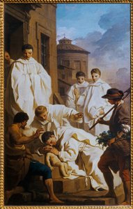 Saint Benoit ressuscite un enfant - Svatý Benedikt vzkřísil dítě... od Pierre Subleyras