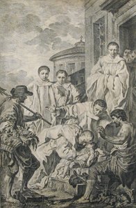 Svatý Benedikt křísí dítě, 18. století. od Pierre Subleyras