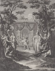 Deska 13: Vstup lásky a bohatství na Gamacheovu svatbu Vstup lásky a bohatství..., 1745.