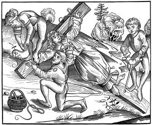 Nemluvně Richard z Pontoise ukřižovaný Židy, 1493 1849. od Pierre Wolgmuth