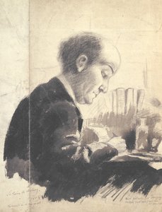 Portrét Maxe Jacoba (1876-1944) 1917 (tužka a kvaš)