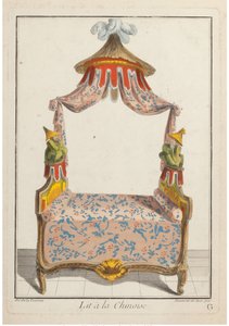 Čínská postel, cca 1788.