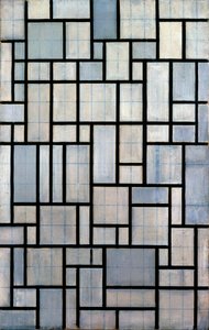 Kompozice s mřížkou 2, 1915 od Piet Mondrian