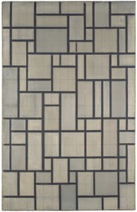 Složení s mřížkou 2 od Piet Mondrian