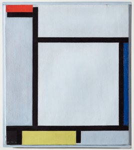 Kompozice s červenou, modrou, černou, žlutou a šedou, 1921 od Piet Mondrian