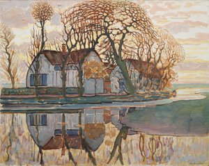 Farma poblíž Duivendrechtu, kolem roku 1916 od Piet Mondrian