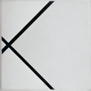 Složení pastilky se dvěma řádky od Piet Mondrian