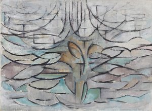 Kvetoucí jabloň, 1912. od Piet Mondrian