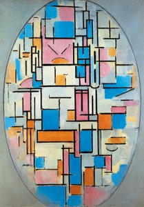 USA, New York, Oválné složení od Piet Mondrian