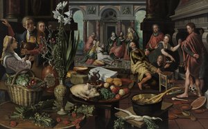 Kristus v domě Marie a Marty od Pieter Aertsen