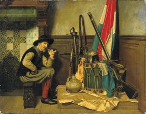 Kouřící voják od Pieter Alardus Haaxman