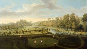The Gardens at Chiswick House from the West (olej na panelu)