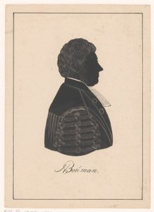 Silueta portrét Hermana Boumana od Pieter Barbiers (IV) (possibly)