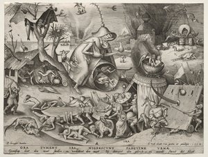 Sedm smrtelných hříchů: Hněv od Pieter Bruegel