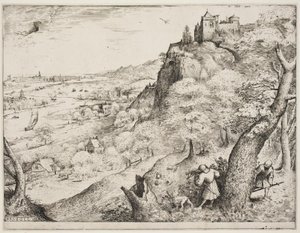 Lov králíků od Pieter Bruegel d.Æ.