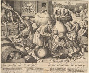 Everyman, asi 1558 od Pieter Bruegel the Elder