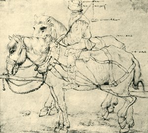 Jezdec a dva koně, 1559-1563, 1943. od Pieter Bruegel the Elder