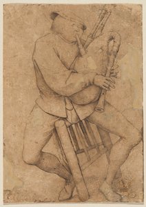 Hráč na dudy od Pieter Bruegel the Elder