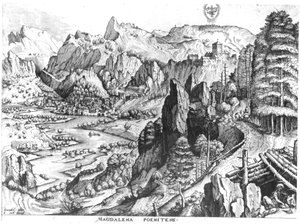 Kajícnice Magdalena, vyryl Hieronymus Bosch (c.1510-70) c. 1555-57 od Pieter Bruegel the Elder