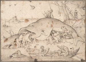 Big Fish Eat Little Fish, 1556 od Pieter Bruegel the Elder