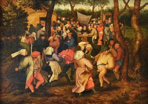 Nizozemsky: Selský svatební tanec od Pieter Brueghel the Younger