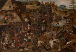 Vlámská přísloví, 1607. od Pieter Brueghel the Younger