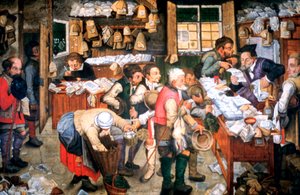 Rent Day, c1584-1638 od Pieter Brueghel the Younger