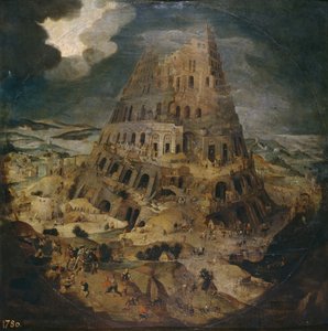Babylonská věž, cca 1595 od Pieter Brueghel the Younger