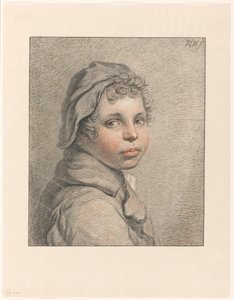 Studijní hlava chlapce od Pieter Christoffel Wonder (signed by artist)