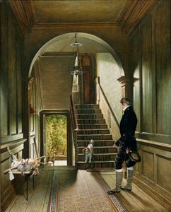 Schodiště londýnské rezidence malíře, 1828